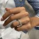 Diamond 7 Stone Ring 1.57 Carat White Gold 14K