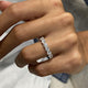 Diamond 7 Stone Ring 1.57 Carat White Gold 14K