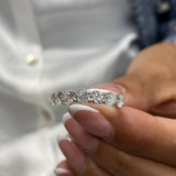 Diamond 7 Stone Ring 1.57 Carat White Gold 14K