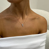 Diamond Pendant Necklace 1.3 ct Rose Gold