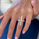 Diamond Statement Ring 1.79 Carat White Gold 14K