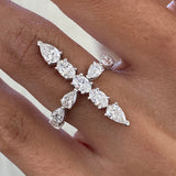 Diamond Band Ring 1.7 ct White Gold