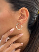 Diamond Hoop Earrings 2.5 ct Yellow Gold