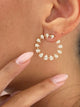 Diamond Hoop Earrings 2.5 ct Yellow Gold