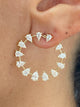 Diamond Hoop Earrings 2.5 ct Yellow Gold
