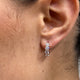 Diamond Huggie Earrings 1.4 ct Rose Gold