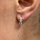 Diamond Huggie Earrings 1.4 ct Rose Gold