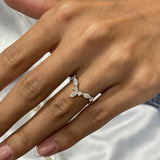 Diamond Statement Fashion Ring 0.50 ct TCW, White Gold 14K