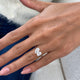 Toi-et Moi Ring 1.4 ct TCW , Solid Gold 14k