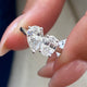 Toi-et Moi Ring 1.4 ct TCW , Solid Gold 14k
