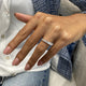Diamond Diamond Band Fashion Ring 1.05 ct TCW, White Gold 14K