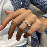 Diamond Diamond Band Fashion Ring 1.05 ct TCW, White Gold 14K