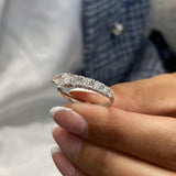 Diamond Open Band Ring 1 ct White Gold