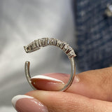 Diamond Diamond Band Fashion Ring 1.05 ct TCW, White Gold 14K