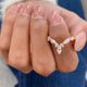 Diamond Ring Fashion Ring 0.50 ct TCW, Rose Gold 14K