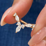 Diamond Ring Fashion Ring 0.50 ct TCW, Rose Gold 14K