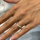 Diamond Stackable Ring 0.51 Carat White Gold 14K