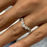 Diamond Band Ring 0.4 ct White Gold