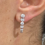Diamond Drop Earrings 1.2 ct White Gold