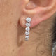 Diamond Drop Earrings 1.2 ct White Gold