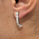 Diamond Drop Earrings 1.2 ct White Gold