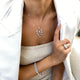Diamond Pendant Necklace 4.9 ct White Gold