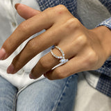 Diamond Statement Fashion Ring 0.95 ct TCW, Yellow Gold 14K