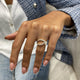 Diamond Statement Fashion Ring 0.95 ct TCW, Yellow Gold 14K