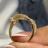 Diamond Statement Fashion Ring 0.95 ct TCW, Yellow Gold 14K
