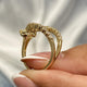 Diamond Statement Fashion Ring 0.95 ct TCW, Yellow Gold 14K