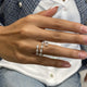 Diamond Wrap Fashion Ring 3.40 ct TCW, White Gold 14K