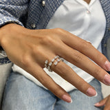 Diamond Wrap Fashion Ring 3.40 ct TCW, White Gold 14K