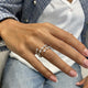 Diamond Wrap Fashion Ring 3.40 ct TCW, White Gold 14K