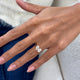 Diamond 2 Stone Ring Fashion Ring 1.40 ct TCW, Yellow Gold 14K