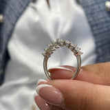 Diamond Band Ring Fashion Ring 1.40 ct TCW, White Gold 14K