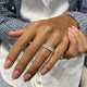 Diamond Band Ring Fashion Ring 1.40 ct TCW, White Gold 14K
