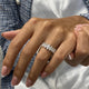 Diamond Band Ring Fashion Ring 1.40 ct TCW, White Gold 14K