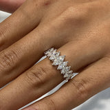 Diamond Band Ring 1.4 ct White Gold