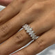 Diamond Band Ring 1.4 ct White Gold