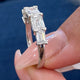 Diamond 5 Stone Fashion Ring 2.35 ct TCW, White Gold 14K