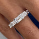 Diamond Band Ring 2.3 ct White Gold