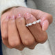 Diamond 5 Stone Fashion Ring 0.80 ct TCW, White Gold 14K