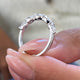 Diamond 5 Stone Fashion Ring 0.80 ct TCW, White Gold 14K