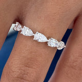 Diamond Band Ring 0.8 ct White Gold