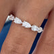 Diamond Band Ring 0.8 ct White Gold
