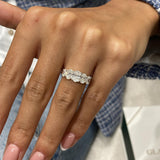 Diamond 5 Stone Fashion Ring 1.90 ct TCW, White Gold 14K