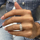 Diamond 5 Stone Fashion Ring 1.90 ct TCW, White Gold 14K