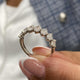 Diamond Half Eternity Fashion Ring 1.30 ct TCW, White Gold 14K