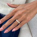 Diamond Half Eternity Fashion Ring 1.15 ct TCW, Yellow Gold 14K