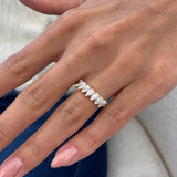 Diamond Half Eternity Fashion Ring 1.15 ct TCW, Yellow Gold 14K